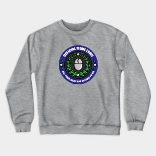 Official Meme Lord Badge Crewneck Sweatshirt